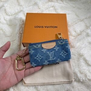 Louis Vuitton Monogram Denim Key Pouch